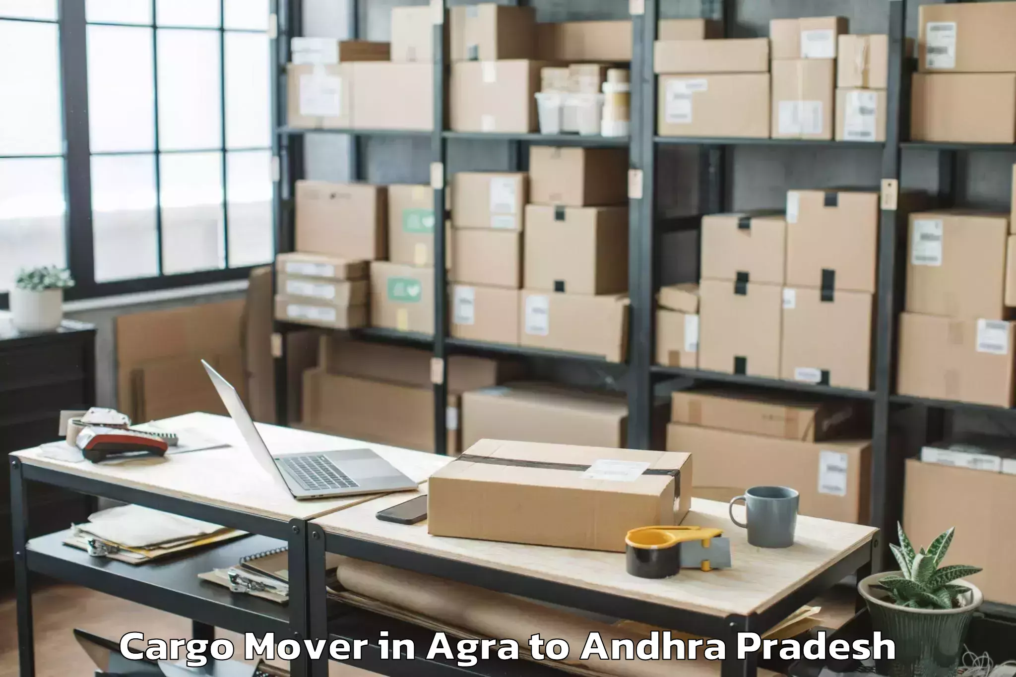 Reliable Agra to Vadlamuru Cargo Mover